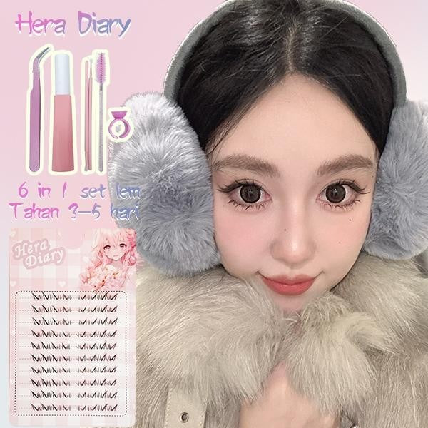 A04【FREE LEM】Bulumata Palsu bawah Anime Douyin Cosplay Douyin Manga BIg Box 10row individual eyelash