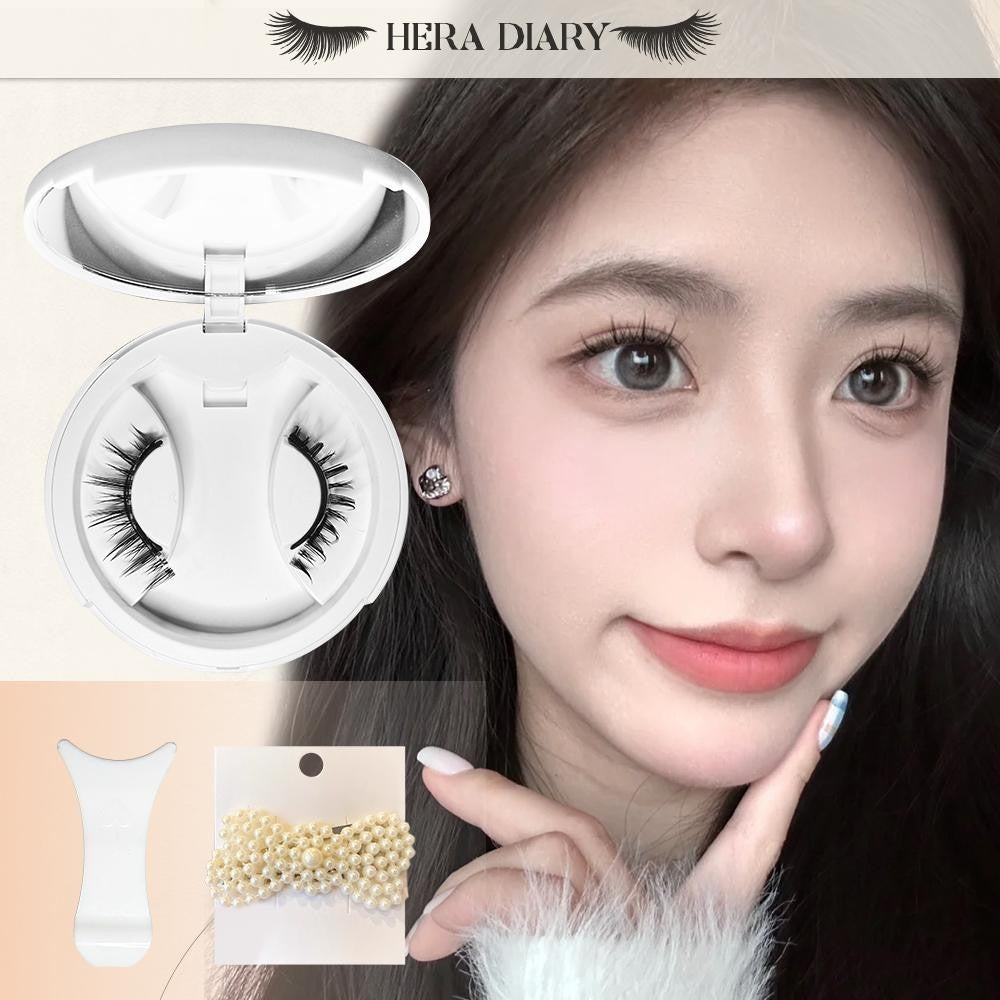 【Gratis Aplikator】MG01 Hera Diary Bulu Mata Magnetik Tanpa Lem Eyelash Magnet Douyin Instan Natural Soft Tahan Lama Bisa Berulang