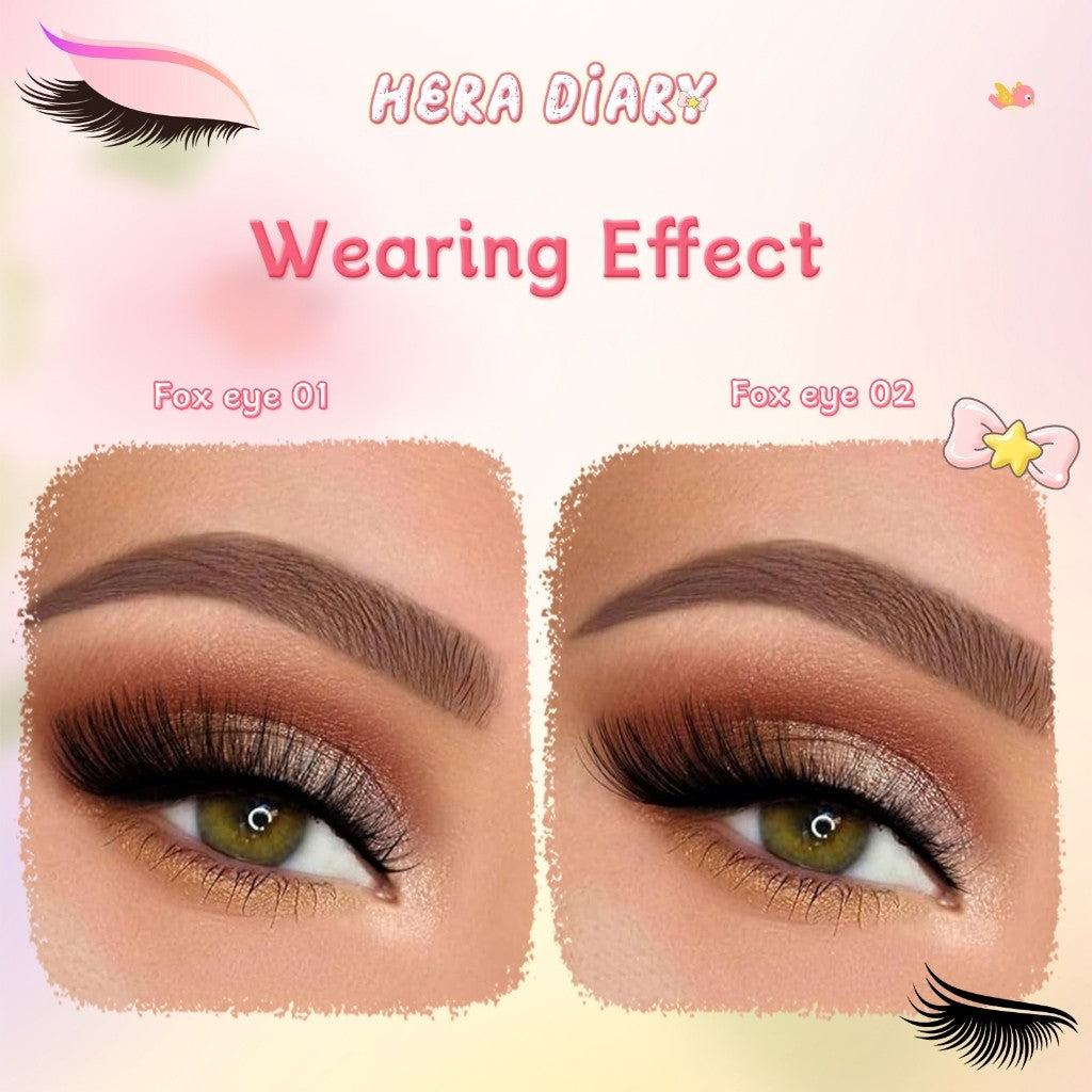 F01【FREE LEM】 ✨𝑳𝒂𝒕𝒊𝒏𝒂 𝑴𝒂𝒌𝒆𝒖𝒑 𝑳𝒂𝒔𝒉𝒆𝒔✨ 3D WINGED CAT FOXY EYE Faux Mink Eyelashes Winged End Eye Elongated Eyelashes Fake Lashes Soft Natural long Full Strip Lashes