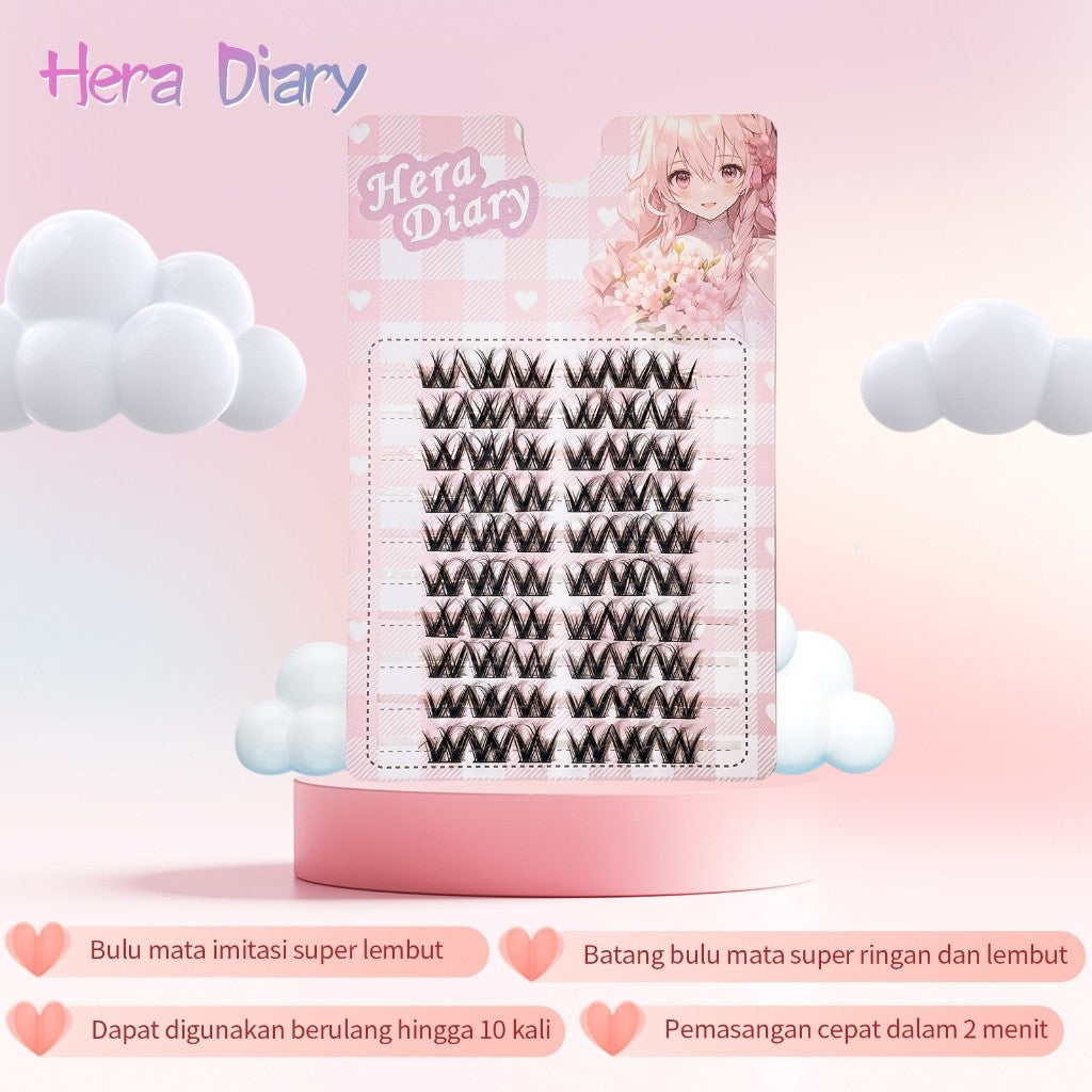 A09【FREE LEM】Hera Diary 3D BuluMata Palsu Anime 10 Baris big box Bulumata latina look|Douyin manga