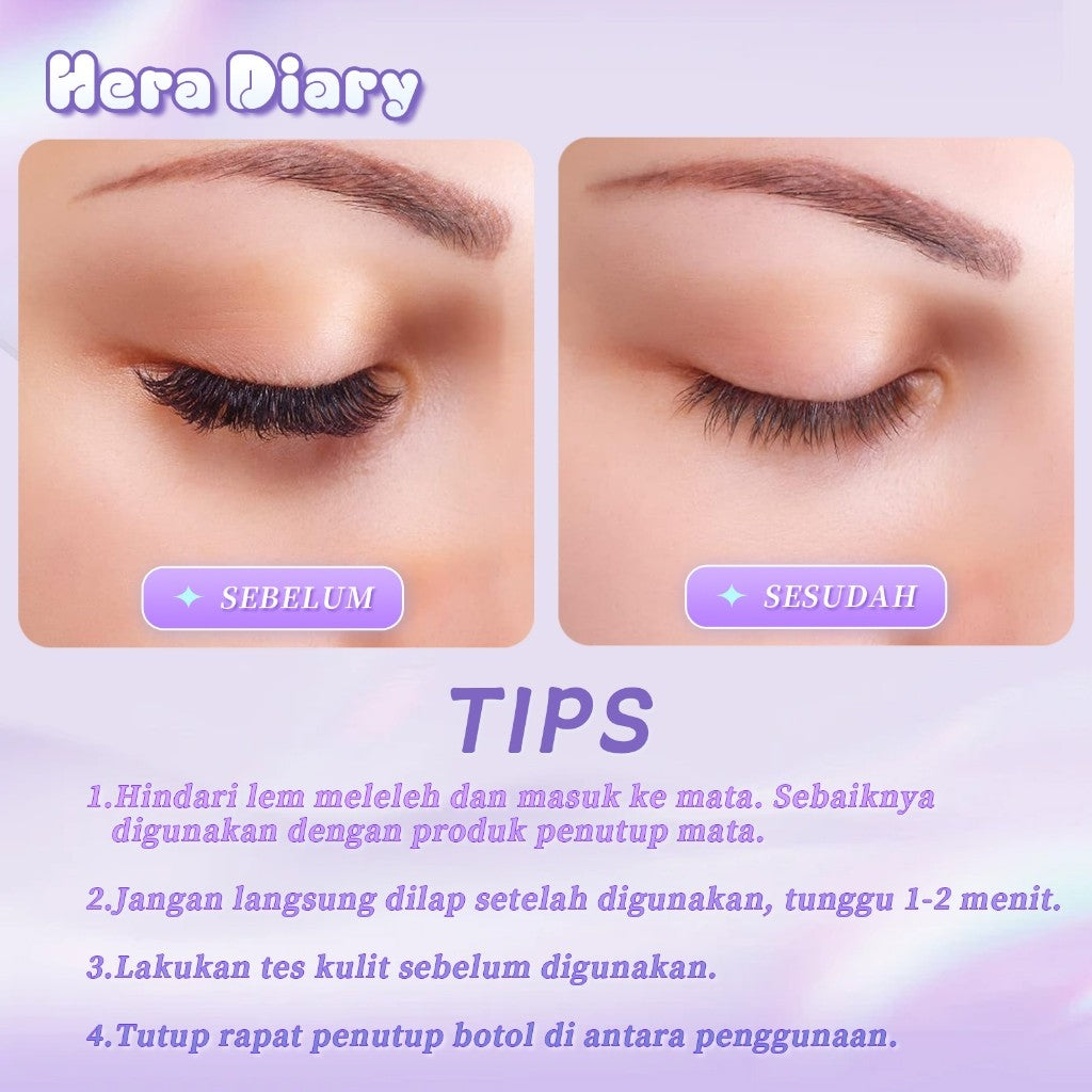 Hera diaey Z06 Remove |Penghapus bulumatapalsu |DlY Lash RemoverlRemover BuluMata DlY Ekstension