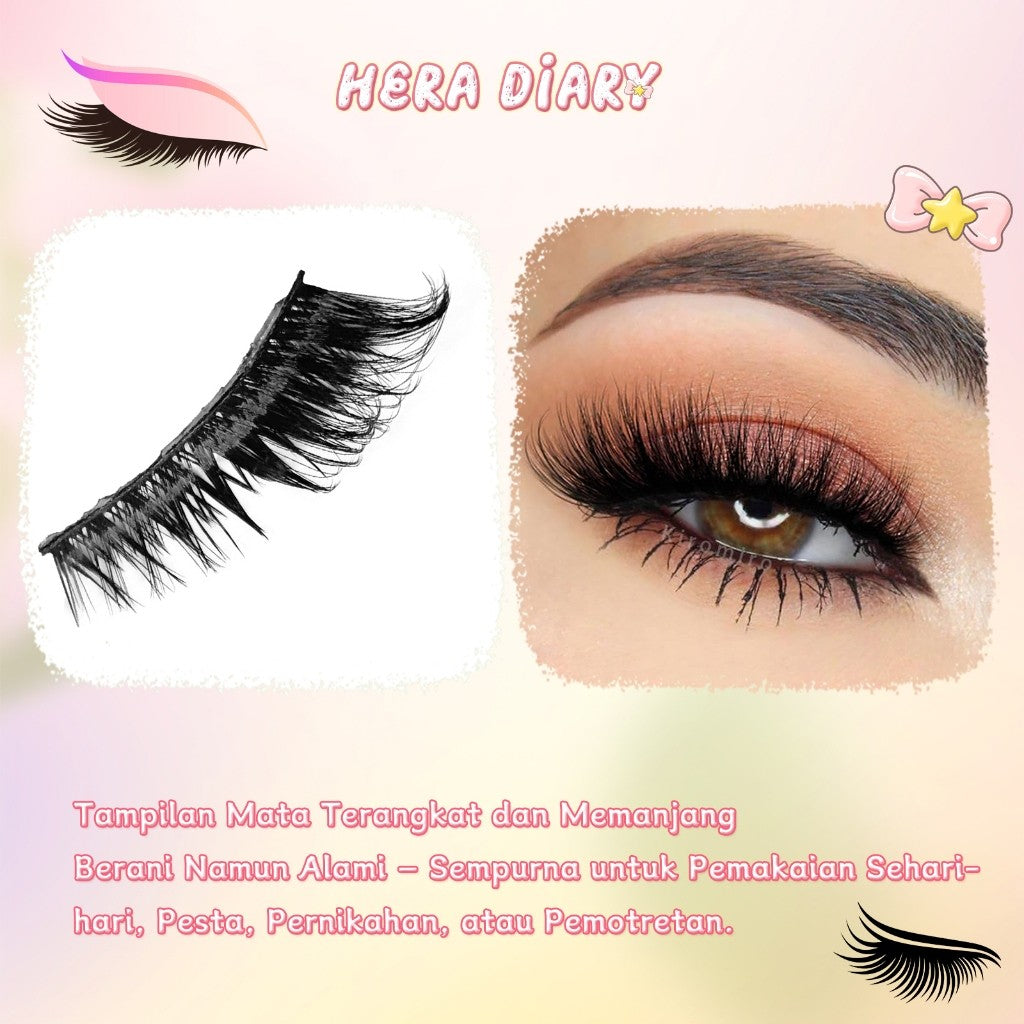 F01【FREE LEM】 ✨𝑳𝒂𝒕𝒊𝒏𝒂 𝑴𝒂𝒌𝒆𝒖𝒑 𝑳𝒂𝒔𝒉𝒆𝒔✨ 3D WINGED CAT FOXY EYE Faux Mink Eyelashes Winged End Eye Elongated Eyelashes Fake Lashes Soft Natural long Full Strip Lashes