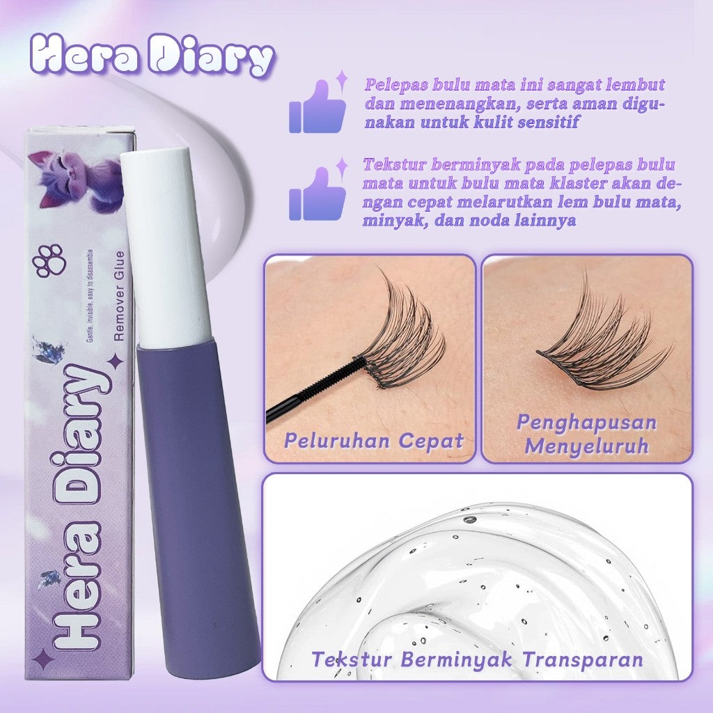 Hera diaey Z06 Remove |Penghapus bulumatapalsu |DlY Lash RemoverlRemover BuluMata DlY Ekstension