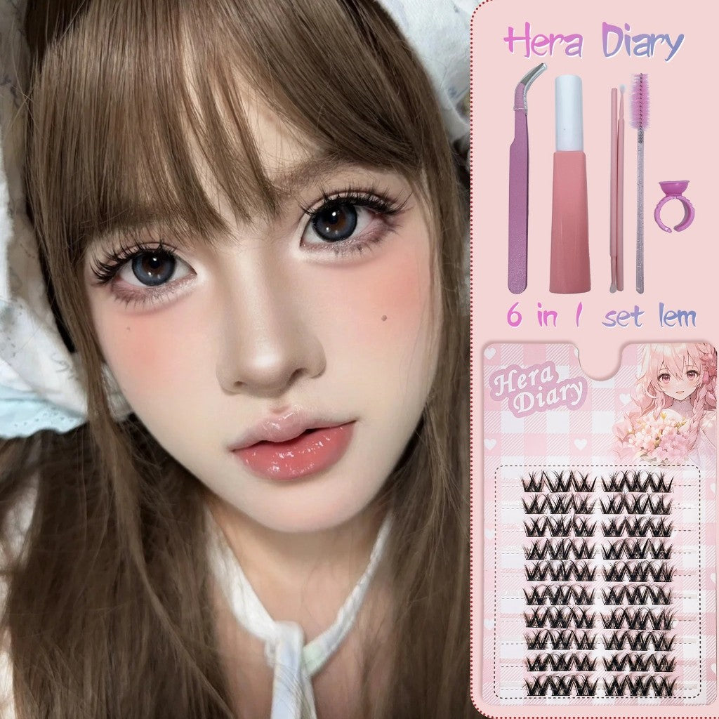 A09【FREE LEM】Hera Diary 3D BuluMata Palsu Anime 10 Baris big box Bulumata latina look|Douyin manga