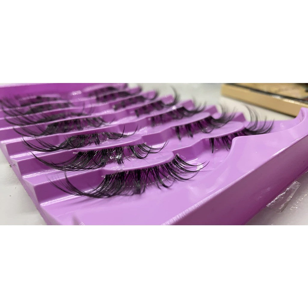 F03【FREE LEM】5 PASANG BULUMATA PALSU LATINA RUSIAN ARAB BULU MATA PALSU FOXY 4D DOLLY EYELASHES