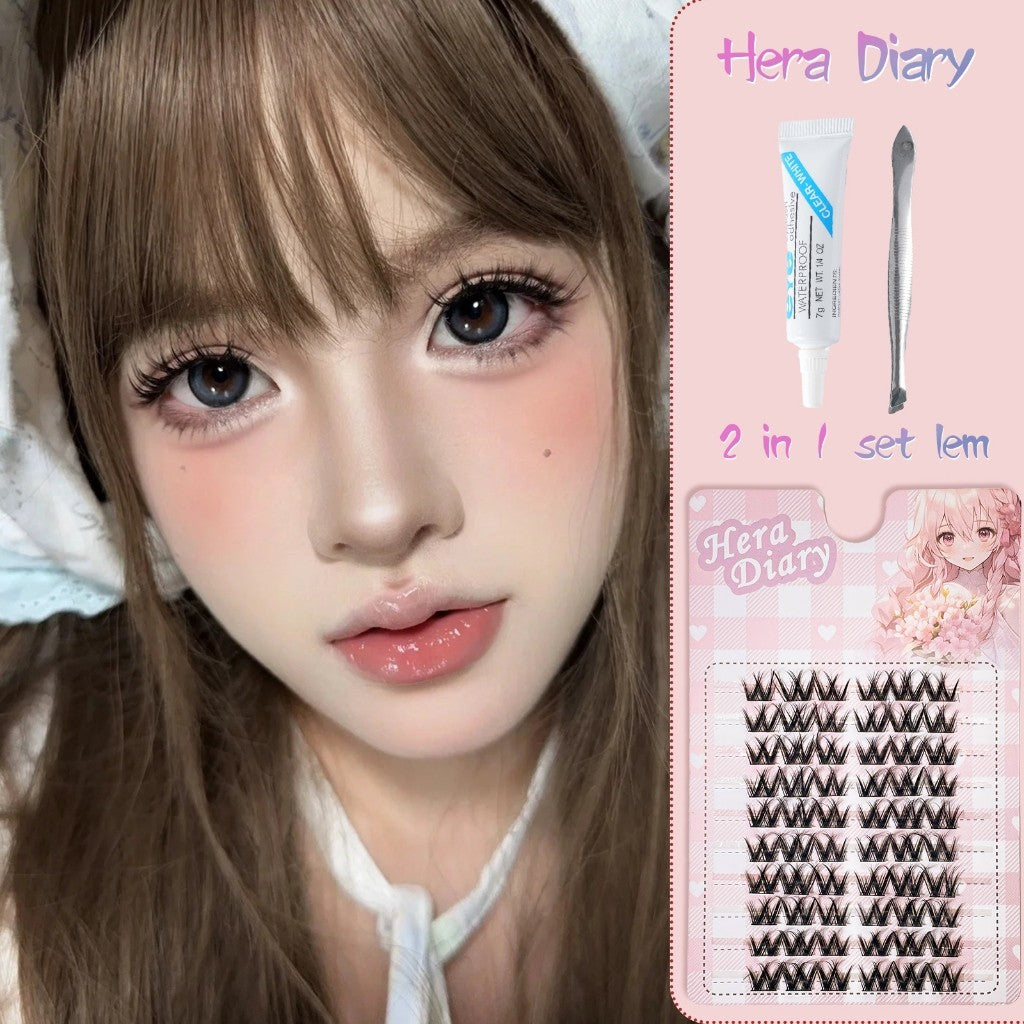 A09【FREE LEM】Hera Diary 3D BuluMata Palsu Anime 10 Baris big box Bulumata latina look|Douyin manga