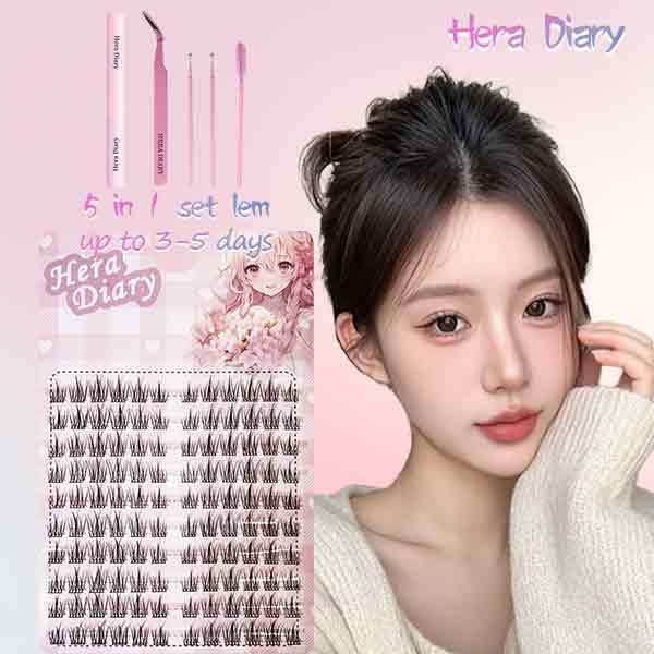 A11【Grtis LEM】Hera Diary BuluMata Palsu Natural EYELASH Korea Idol Bulumata soft Anime long-lasting