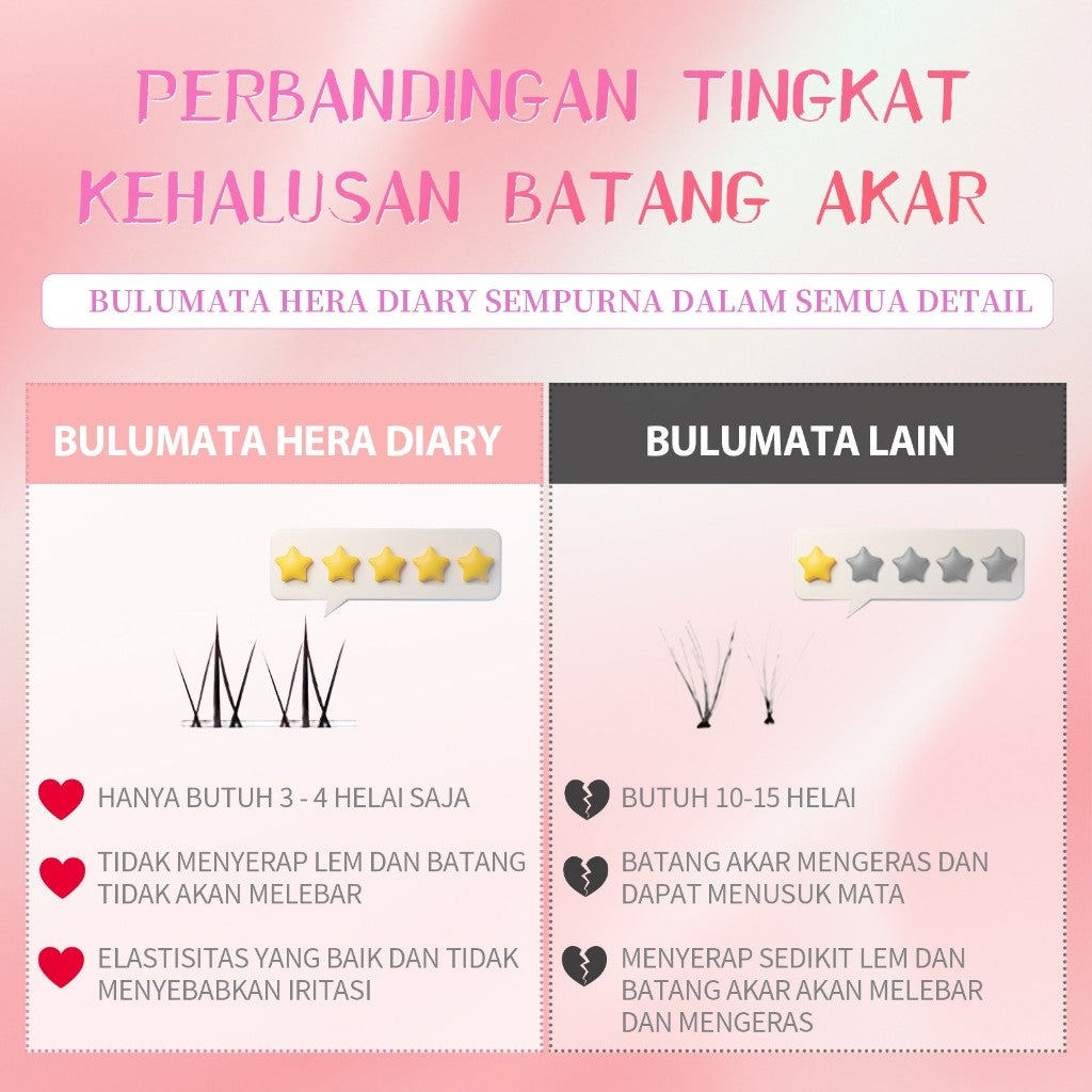A05【FREE LEM】BuluMata Palsu Bawah Korea idol 10 Baris big box Eyelash Natural | Douyin Eyelash ANIME