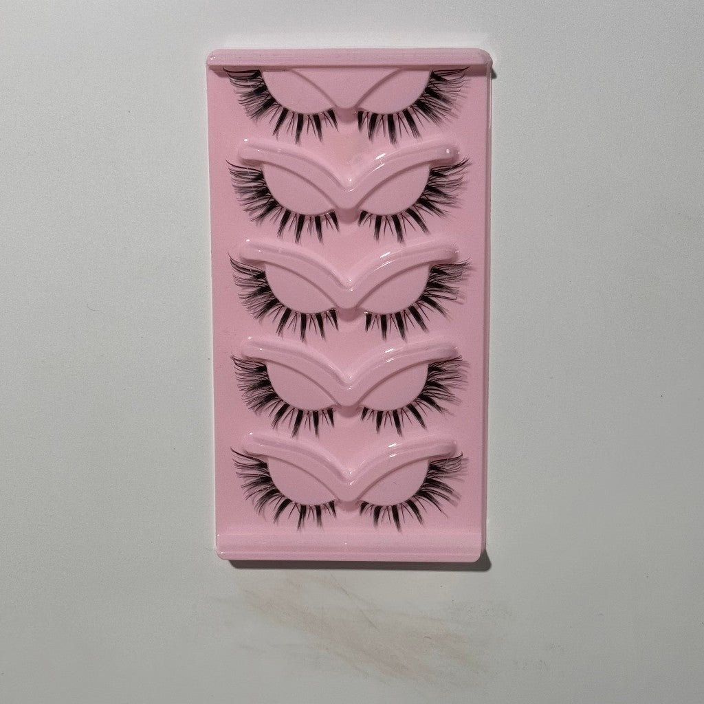 F03【FREE LEM】5 PASANG BULUMATA PALSU LATINA RUSIAN ARAB BULU MATA PALSU FOXY 4D DOLLY EYELASHES