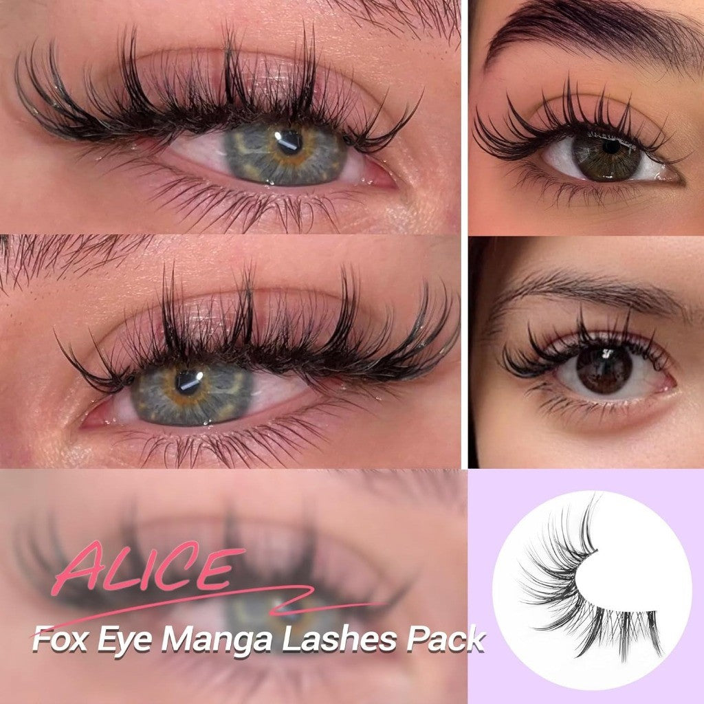 F03【FREE LEM】5 PASANG BULUMATA PALSU LATINA RUSIAN ARAB BULU MATA PALSU FOXY 4D DOLLY EYELASHES