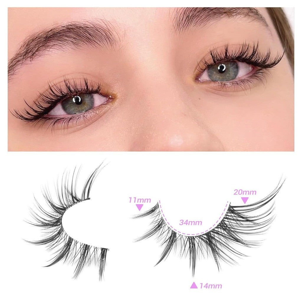 F03【FREE LEM】5 PASANG BULUMATA PALSU LATINA RUSIAN ARAB BULU MATA PALSU FOXY 4D DOLLY EYELASHES