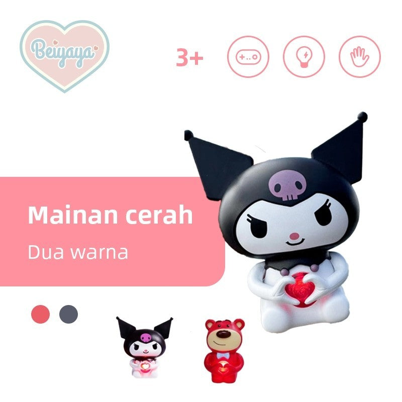 MKKIDZ Ornamen Bercahaya Berbicara "CINTA" - Hadiah Valentine Romantis dengan Rekaman  LED, Mainan Pengakuan Pasangan Anti Pecah (Hadiah Anniversary Couple 2025) M027