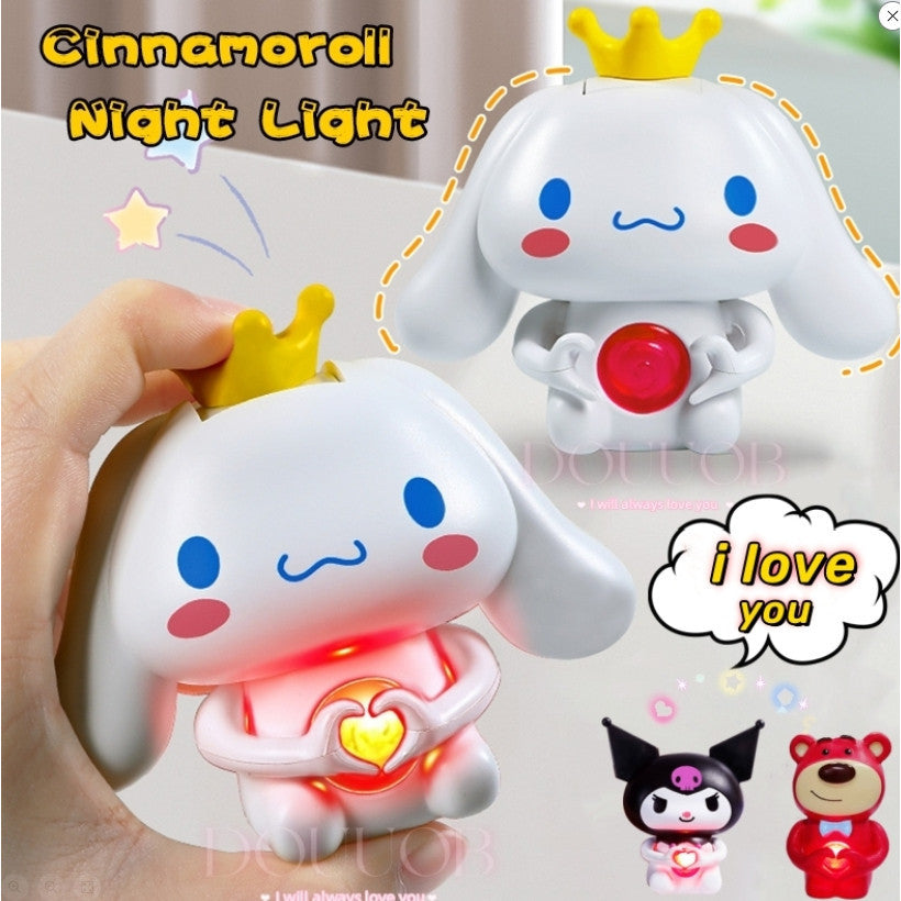 MKKIDZ Ornamen Bercahaya Berbicara "CINTA" - Hadiah Valentine Romantis dengan Rekaman  LED, Mainan Pengakuan Pasangan Anti Pecah (Hadiah Anniversary Couple 2025) M027