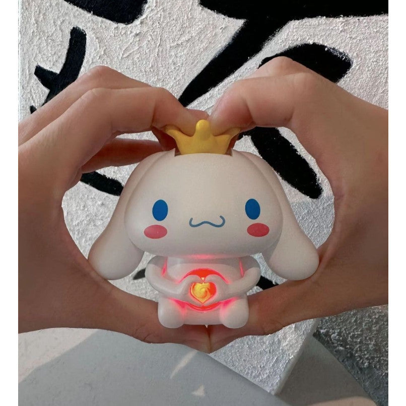 MKKIDZ Ornamen Bercahaya Berbicara "CINTA" - Hadiah Valentine Romantis dengan Rekaman  LED, Mainan Pengakuan Pasangan Anti Pecah (Hadiah Anniversary Couple 2025) M027