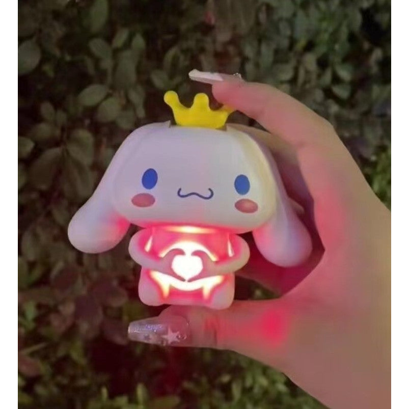 MKKIDZ Ornamen Bercahaya Berbicara "CINTA" - Hadiah Valentine Romantis dengan Rekaman  LED, Mainan Pengakuan Pasangan Anti Pecah (Hadiah Anniversary Couple 2025) M027