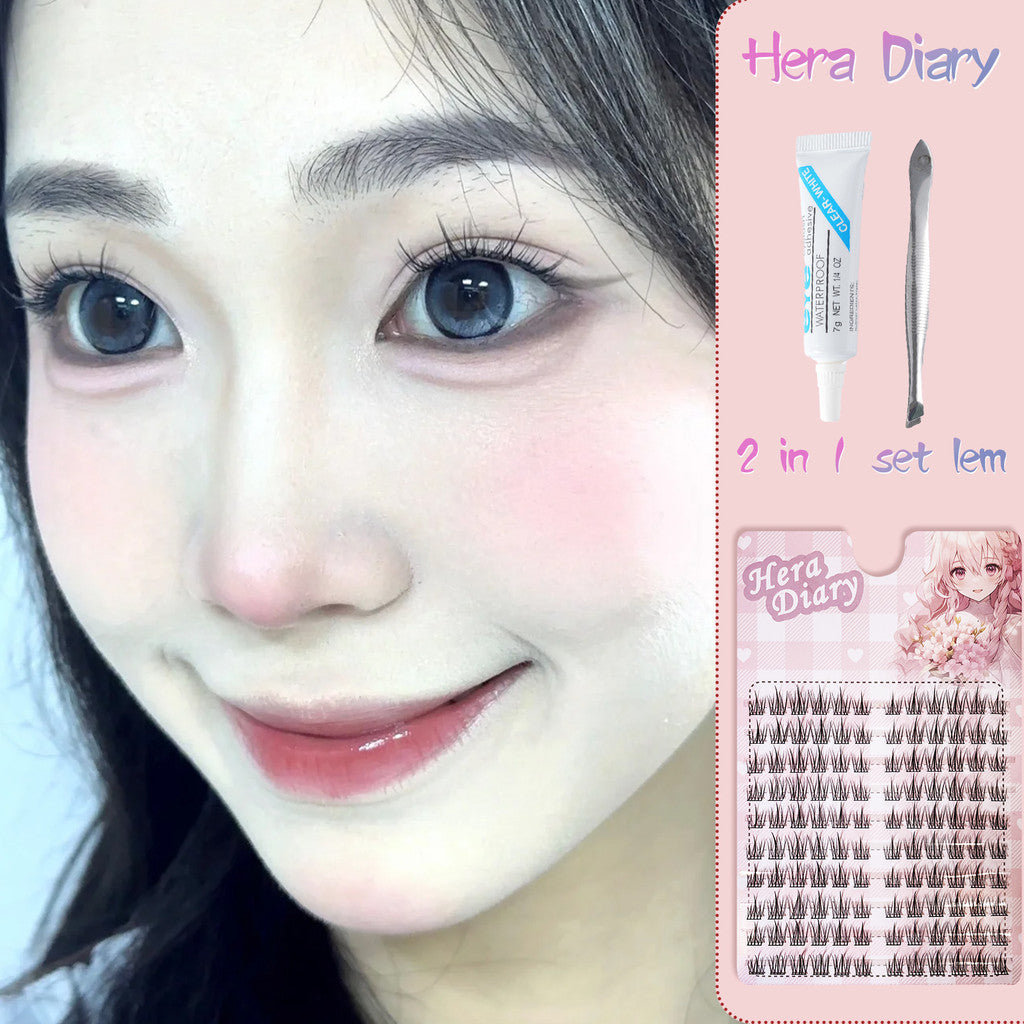 A11【Grtis LEM】Hera Diary BuluMata Palsu Natural EYELASH Korea Idol Bulumata soft Anime long-lasting