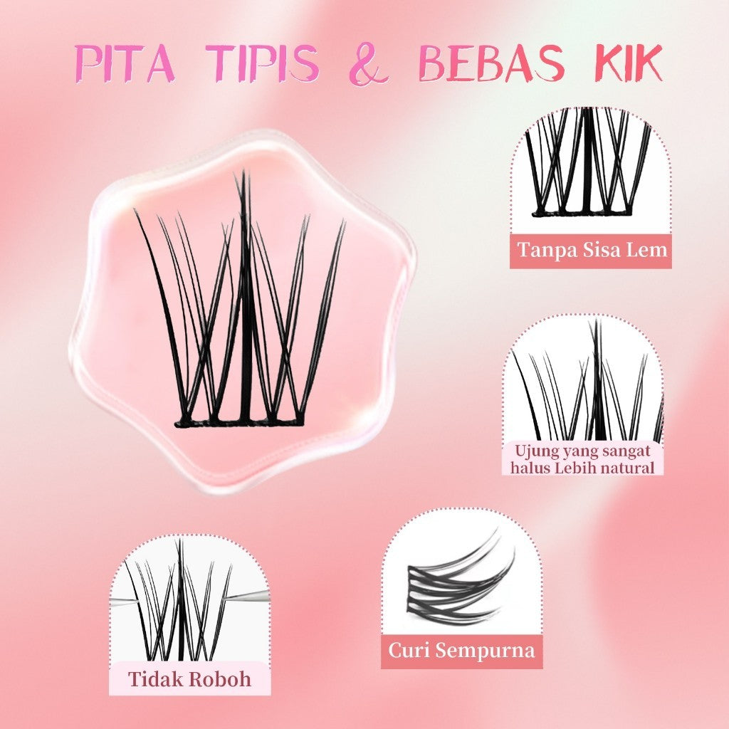 A11【Grtis LEM】Hera Diary BuluMata Palsu Natural EYELASH Korea Idol Bulumata soft Anime long-lasting