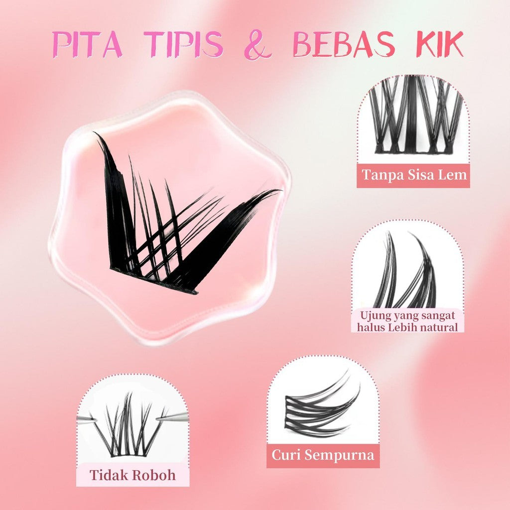 A21【FREE LEM】Bulumata Palsu Anime Douyin Cosplay Douyin Manga Big Box 10 row individual eyelash