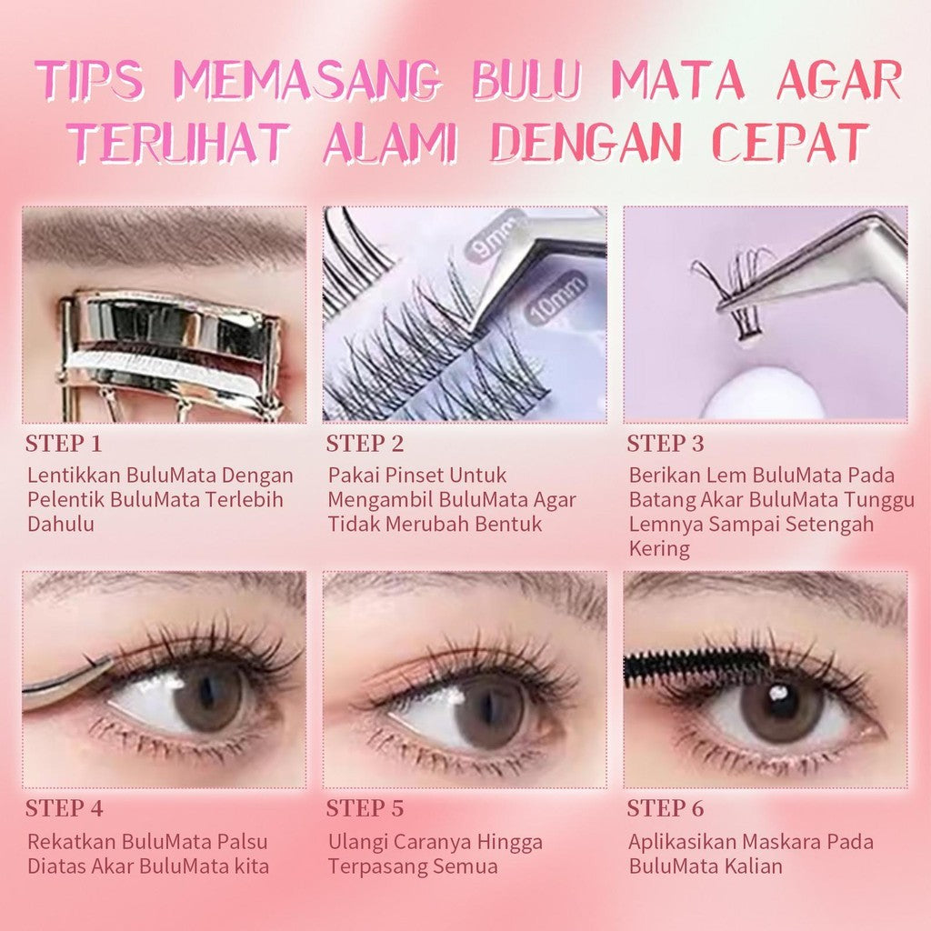 A21【FREE LEM】Bulumata Palsu Anime Douyin Cosplay Douyin Manga Big Box 10 row individual eyelash