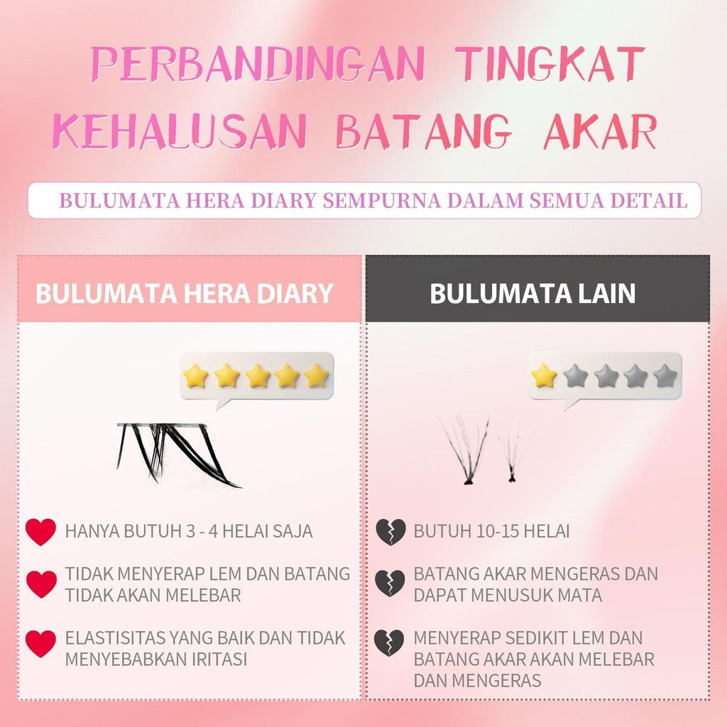 A04【FREE LEM】Bulumata Palsu bawah Anime Douyin Cosplay Douyin Manga BIg Box 10row individual eyelash