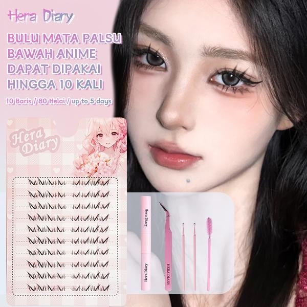 A04【FREE LEM】Bulumata Palsu bawah Anime Douyin Cosplay Douyin Manga BIg Box 10row individual eyelash