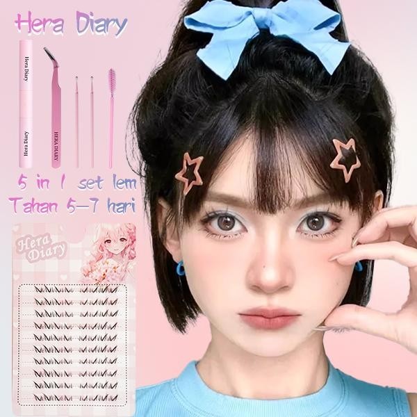 A04【FREE LEM】Bulumata Palsu bawah Anime Douyin Cosplay Douyin Manga BIg Box 10row individual eyelash
