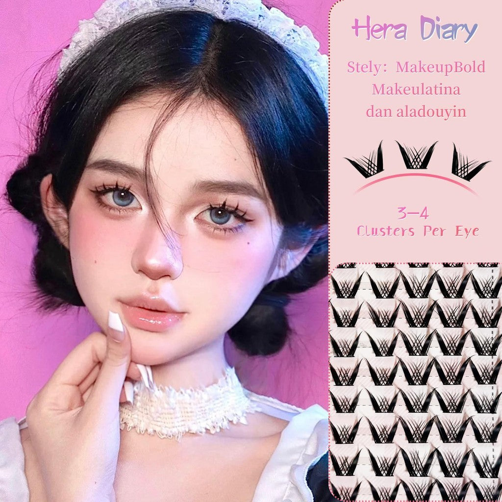A21【FREE LEM】Bulumata Palsu Anime Douyin Cosplay Douyin Manga Big Box 10 row individual eyelash