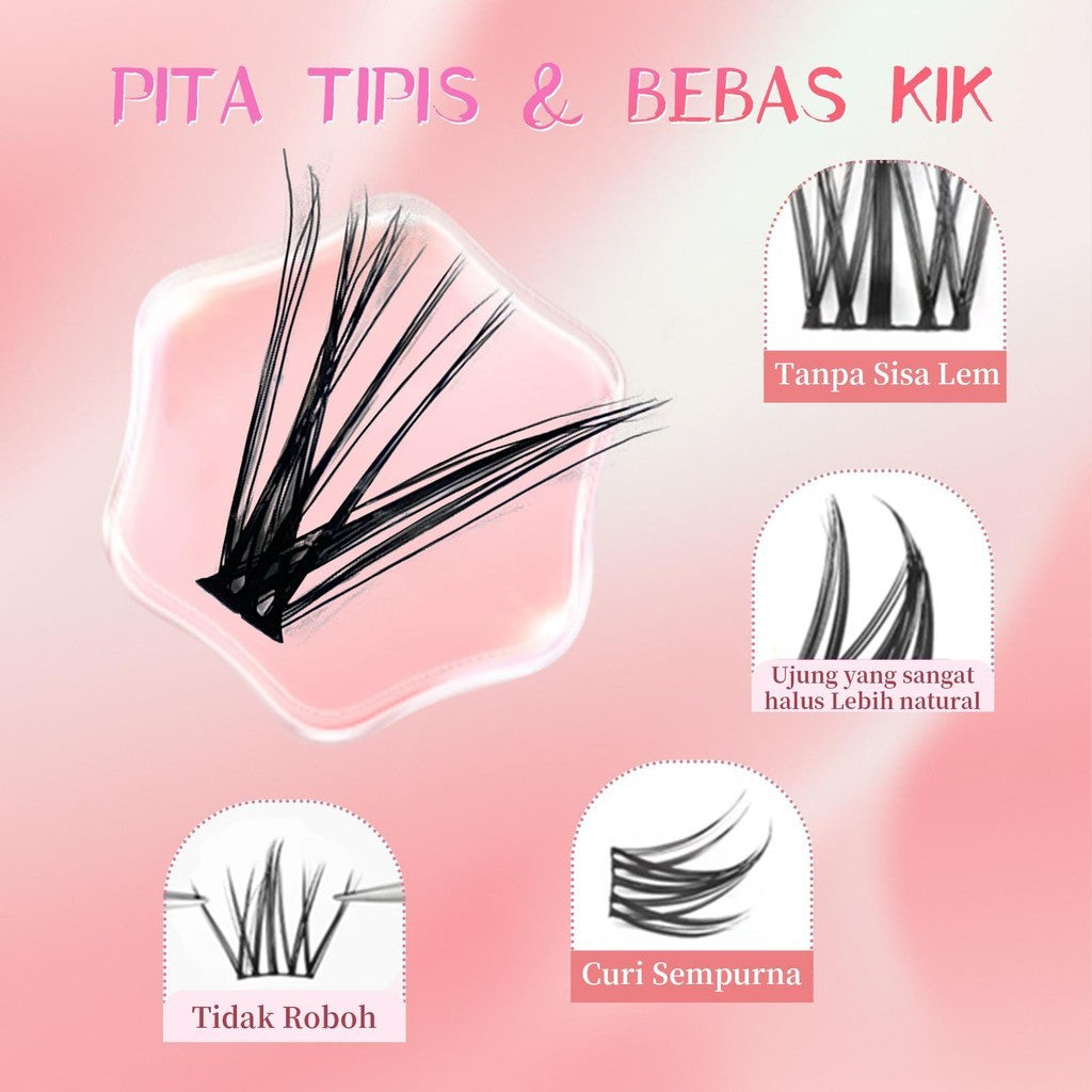 A16 Hera diary DIY Volume BuluMata Palsu10 12 14 16 18MM Eyelash ExtensionBulumata Individual Eyelashes Ekstensi Lembut