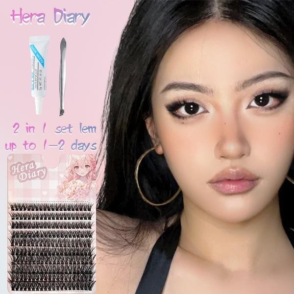 A16 Hera diary DIY Volume BuluMata Palsu10 12 14 16 18MM Eyelash ExtensionBulumata Individual Eyelashes Ekstensi Lembut