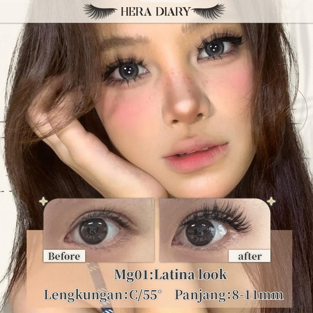 【Gratis Aplikator】MG03 Hera Diary Bulu Mata Magnetik Tanpa Lem Eyelash Magnet Douyin Instan Natural Soft Tahan Lama Bisa Berulang