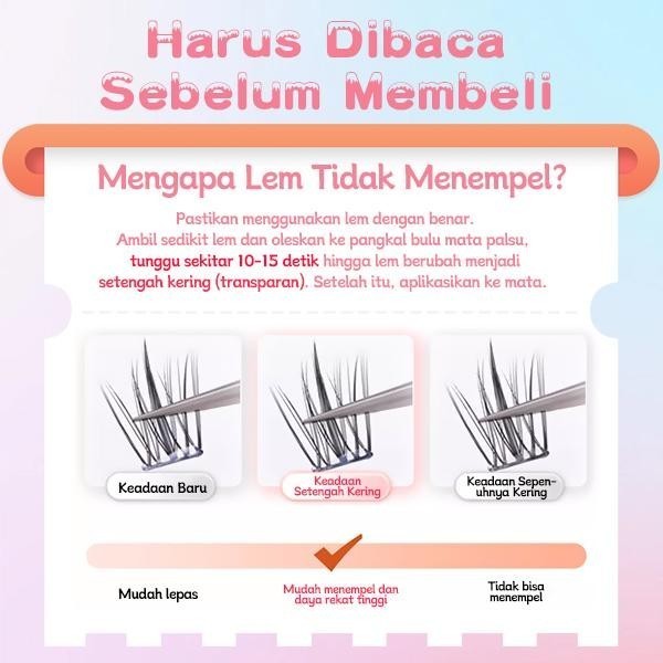 C06【FREE LEM】Hera Diary 7in1 184pcs Strip+ Individual eyelash Bulumata palsu Douyin manga Bulumata palsu bawah Natural Eyelash extansion