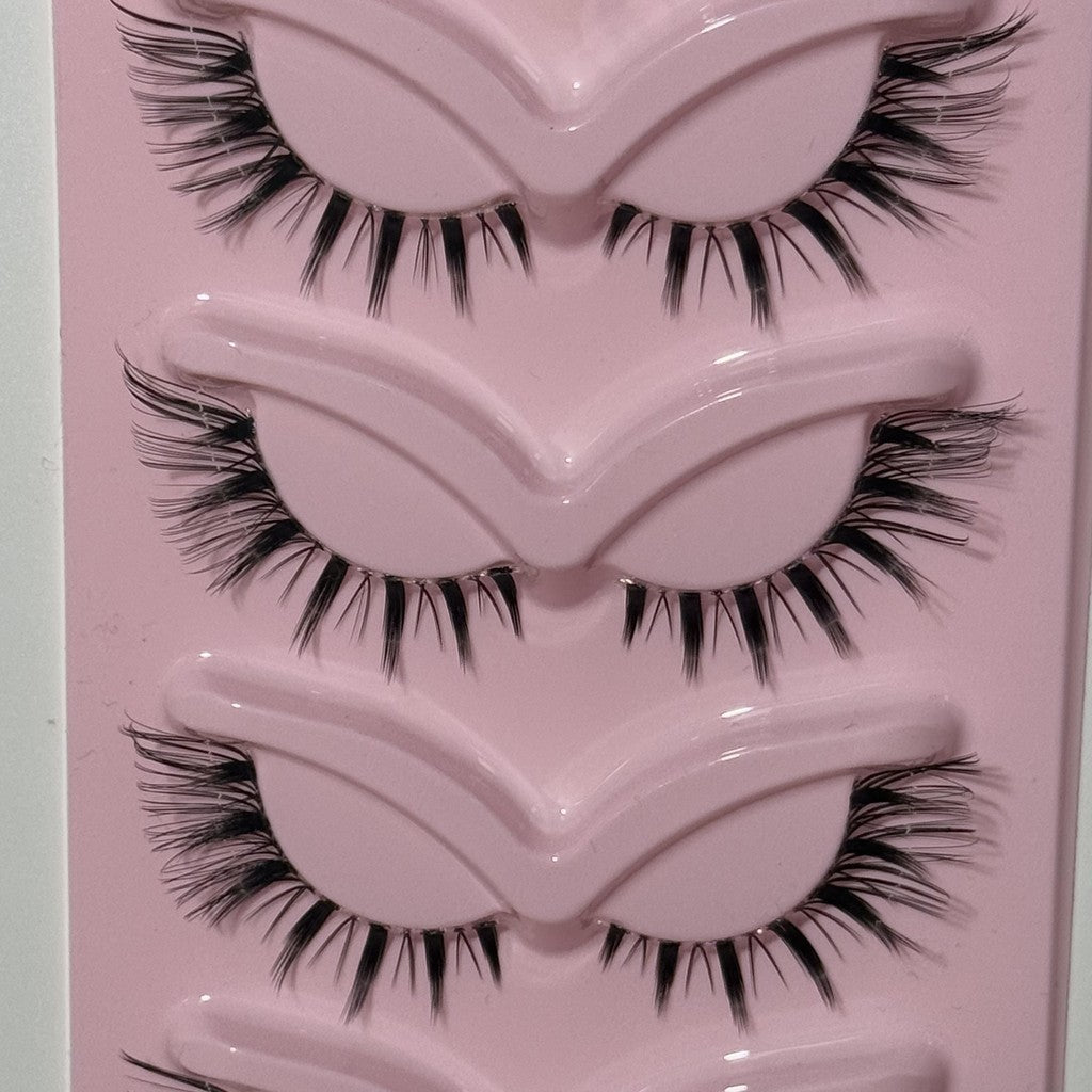 F03【FREE LEM】5 PASANG BULUMATA PALSU LATINA RUSIAN ARAB BULU MATA PALSU FOXY 4D DOLLY EYELASHES