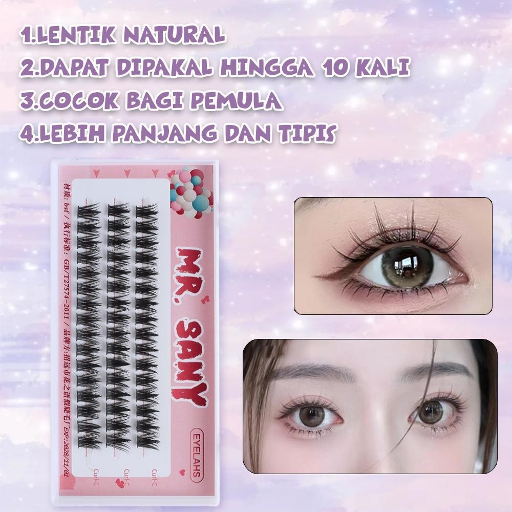 D02 [PILIH 2 DISKON 10% OFF] bulu mata palsu Berkualitas Tinggi + Lem Natural EYELASH ANIME Douyin Lash manga lashes bulu mata manga Pelentik Bulumata