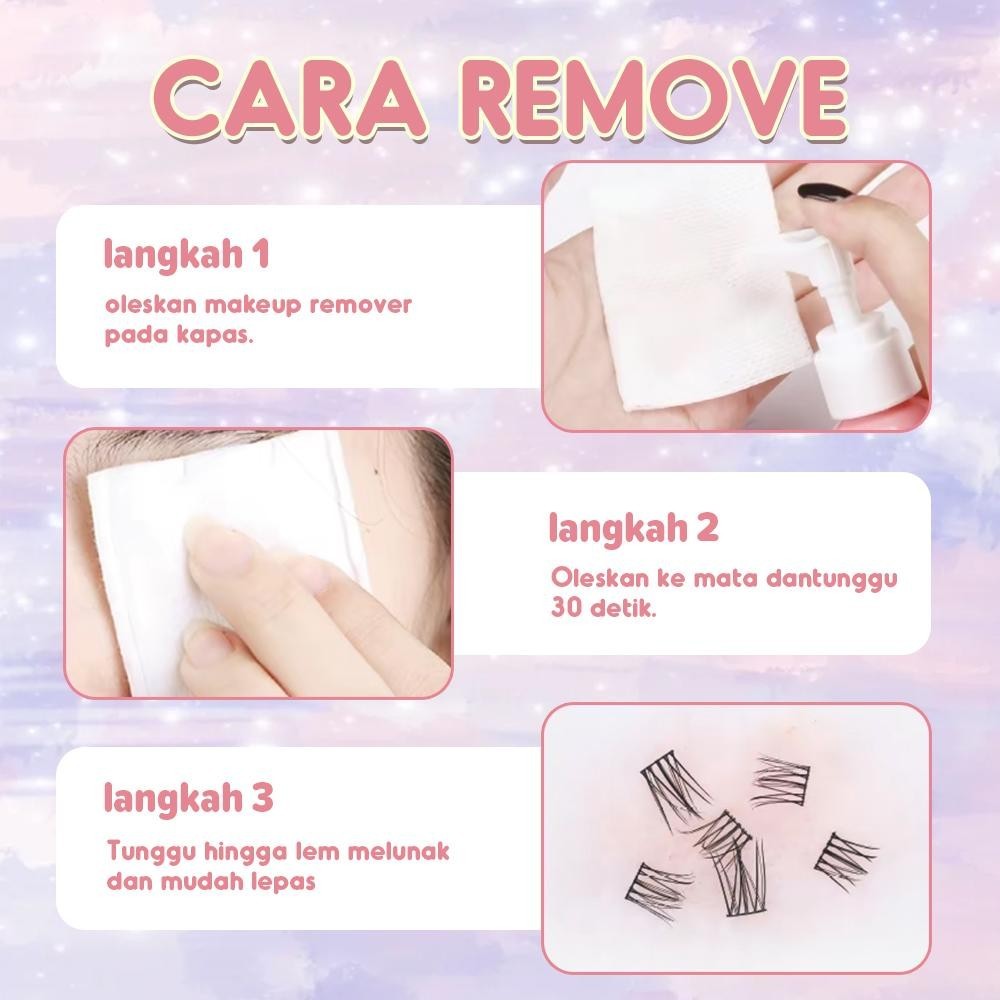 D02 [PILIH 2 DISKON 10% OFF] bulu mata palsu Berkualitas Tinggi + Lem Natural EYELASH ANIME Douyin Lash manga lashes bulu mata manga Pelentik Bulumata