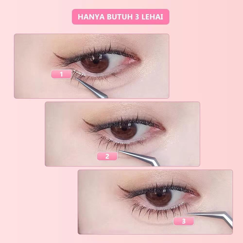 A05【FREE LEM】BuluMata Palsu Bawah Korea idol 10 Baris big box Eyelash Natural | Douyin Eyelash ANIME