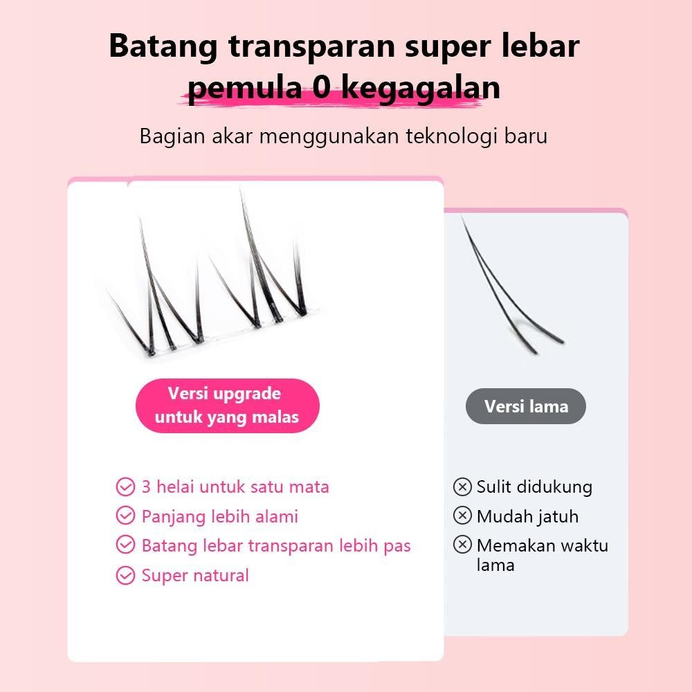 A05【FREE LEM】BuluMata Palsu Bawah Korea idol 10 Baris big box Eyelash Natural | Douyin Eyelash ANIME
