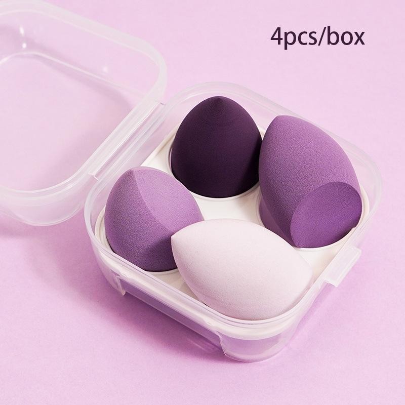 Free Kotak 4 pcs Spons Kosmetik,Telur Kecantikan,Spons Rias Blender Wajah M032