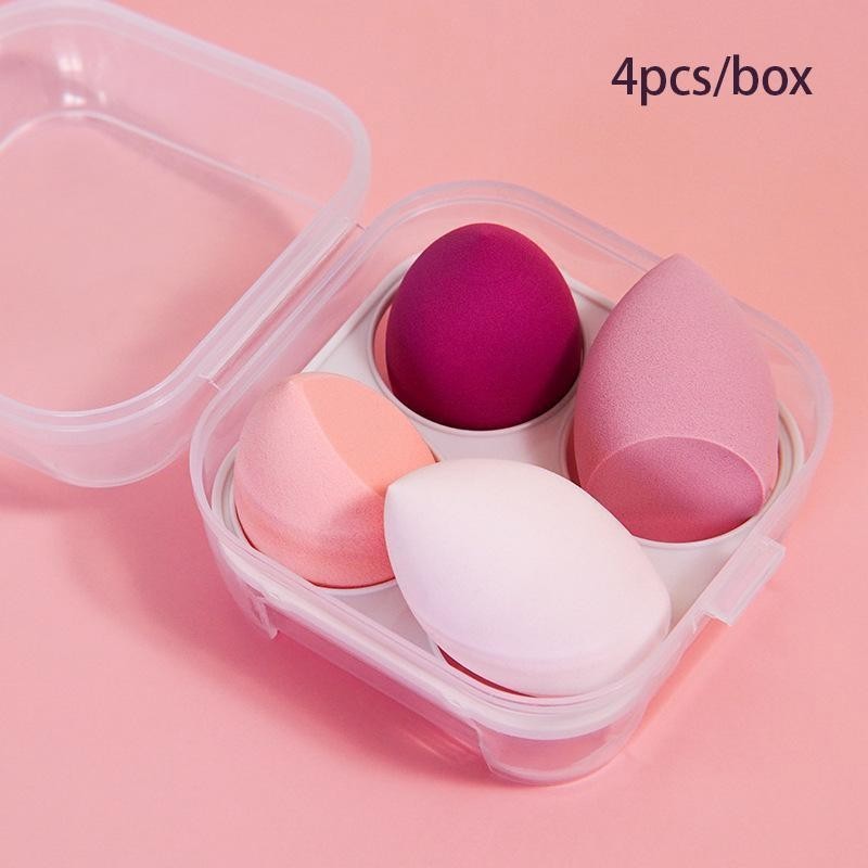 Free Kotak 4 pcs Spons Kosmetik,Telur Kecantikan,Spons Rias Blender Wajah M032
