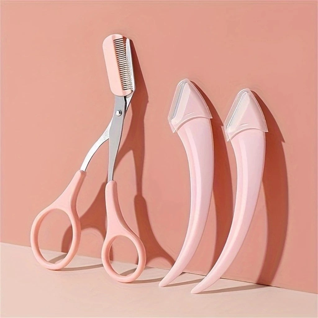 Z03 HERA DIARY 3in1 Set Gunting Alis Dan Cukur Alis | Eyebrow | Alat Kecantikan Premium | Perawatan Alis