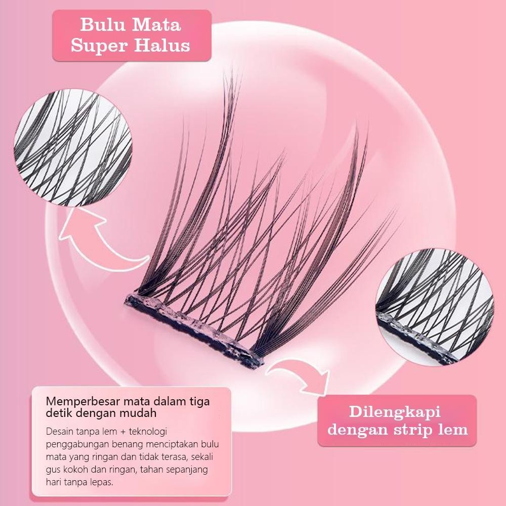 B03【TANPA LEM】Serat Kapas Premium Bulu Mata Palsu 10 Baris big kapasitas Berkualitas Tinggi Eeyelash Natural| Eye Make Up |EYELASH ANIME|EYELASH NATURAL | Eye Make Up | Douyin Lash |Big box Pelentik