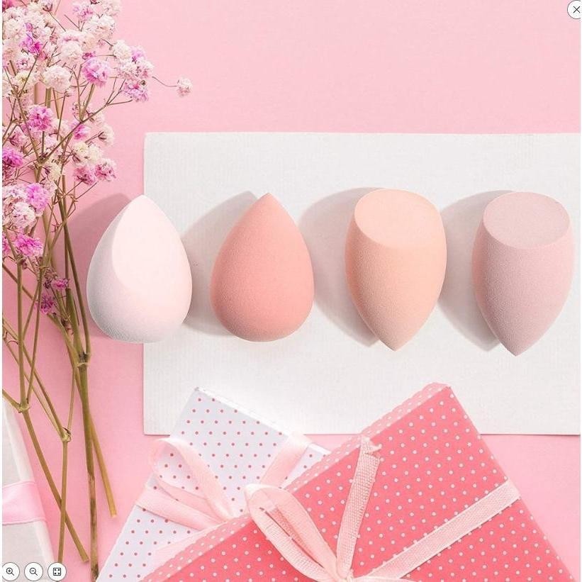 Free Kotak 4 pcs Spons Kosmetik,Telur Kecantikan,Spons Rias Blender Wajah M032
