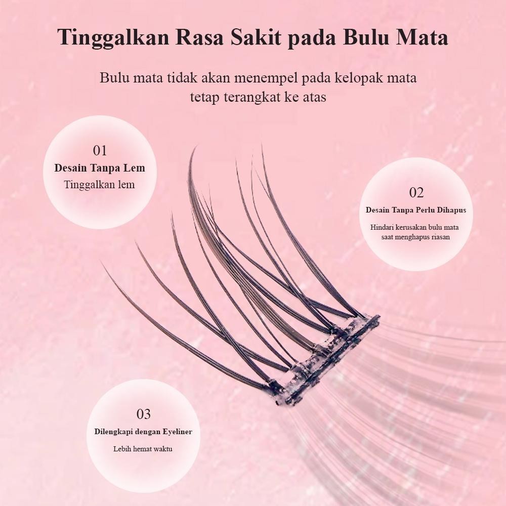 B03【TANPA LEM】Serat Kapas Premium Bulu Mata Palsu 10 Baris big kapasitas Berkualitas Tinggi Eeyelash Natural| Eye Make Up |EYELASH ANIME|EYELASH NATURAL | Eye Make Up | Douyin Lash |Big box Pelentik