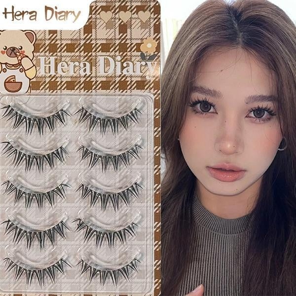 Hera Diary E10 Gratis Lem 5Pasang bulumta palsu Anime | Barbie look| bulumta palsu manga Douyin lentik COD