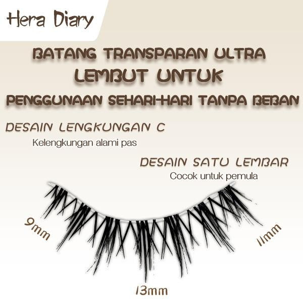 Hera Diary E09 Gratis Lem 5Pasang bulumta palsu Anime | Manga look| bulumta palsu manga Douyin lentik COD