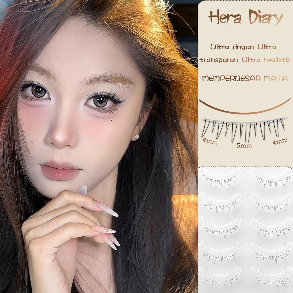Hera Diary E05 Gratis Lem 5Pasang bulumta palsu bawah |Korea look natural bulumta palsu dolly COD