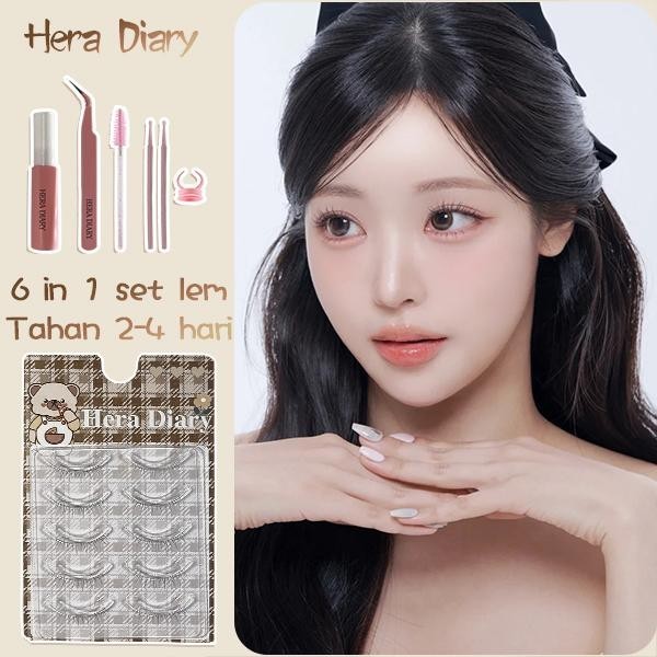 Hera Diary E05 Gratis Lem 5Pasang bulumta palsu bawah |Korea look natural bulumta palsu dolly COD