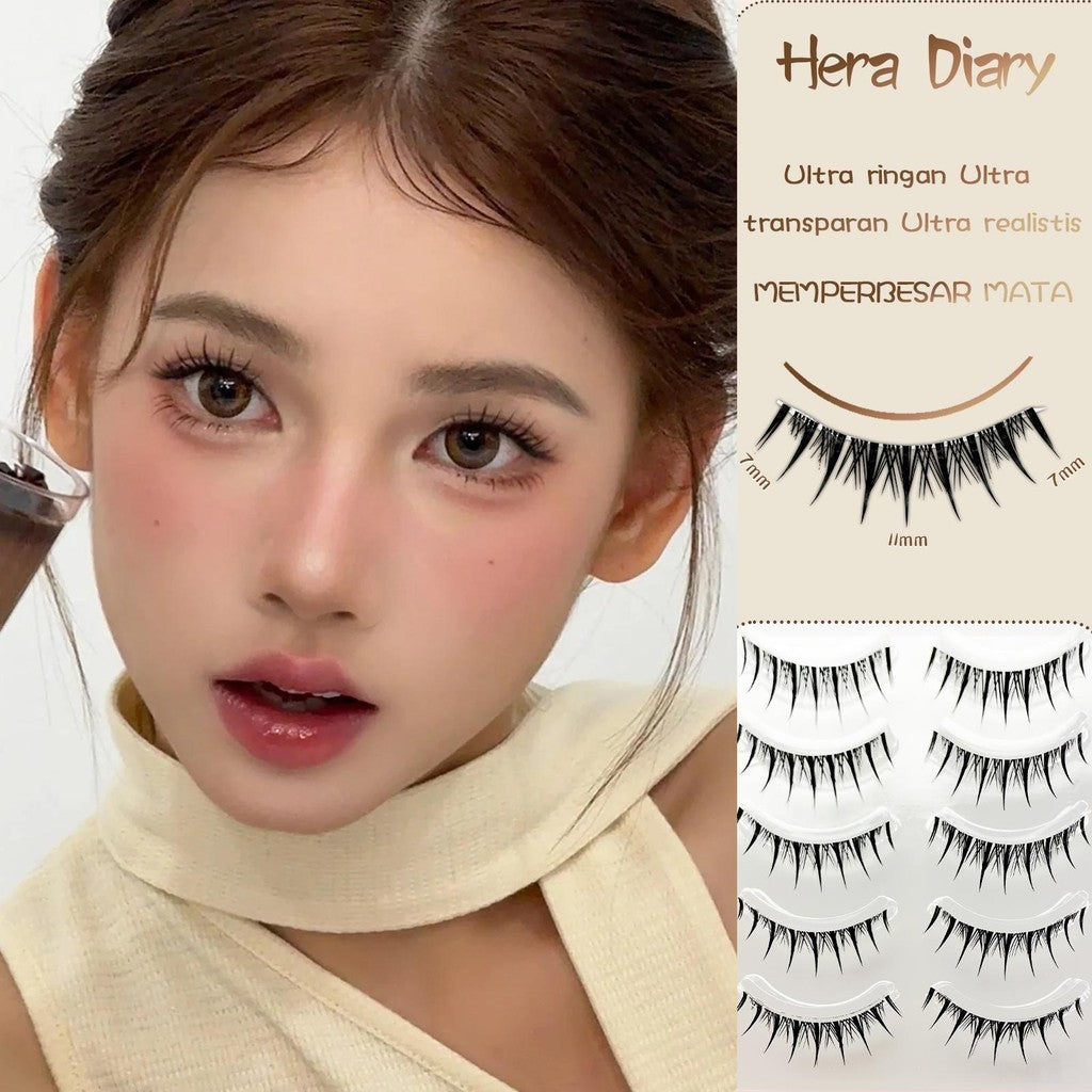 Hera Diary E08 Gratis Lem 5Pasang bulumta palsu Anime | Anemi look| bulumta palsu manga Douyin lentik COD