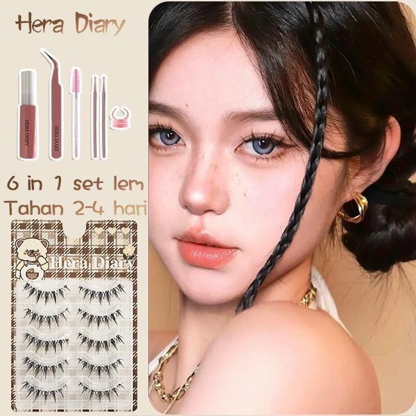 Hera Diary E09 Gratis Lem 5Pasang bulumta palsu Anime | Manga look| bulumta palsu manga Douyin lentik COD