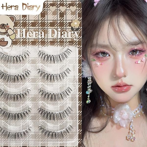 Hera Diary E07 Gratis Lem 5Pasang bulumta palsu Sunflowers| Anemi look| bulumta palsu manga Douyin COD