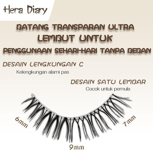Hera Diary E07 Gratis Lem 5Pasang bulumta palsu Sunflowers| Anemi look| bulumta palsu manga Douyin COD